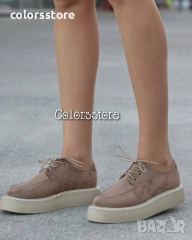 Равни обувки - светлокафяв велур - BZ8