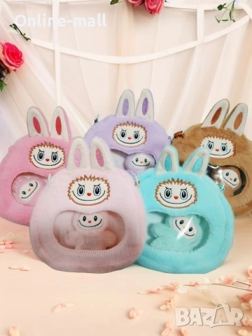 Плюшена Чанта Лабубу Labubu с подарък плюшена играчка Labubu, снимка 2 - Плюшени играчки - 51492942