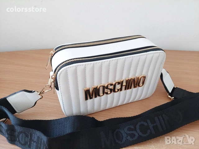 Бяла чанта Moschino - BSG10, снимка 2 - Чанти - 42523253