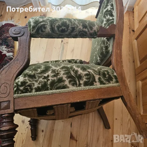 Кресло-стол антик, снимка 10 - Столове - 48676681