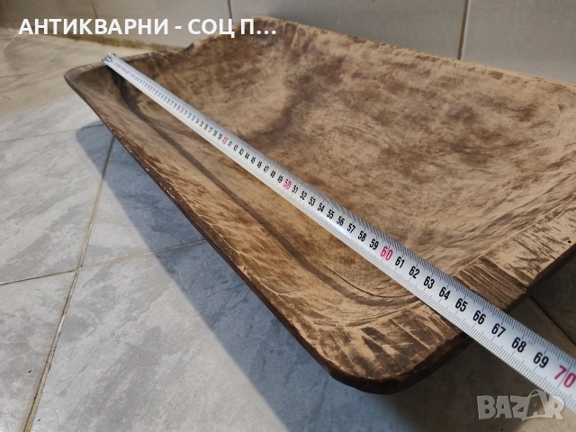 Малка Старинна Ръчно Изработена Ренесансова Нощва За Месене На Тесто 19' Век / НОМЕР 673., снимка 14 - Антикварни и старинни предмети - 53385952