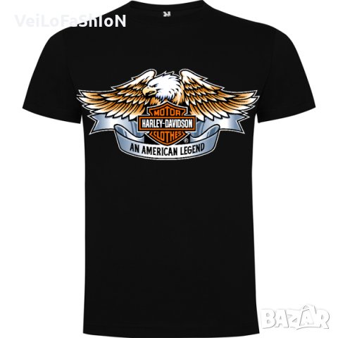 Нова мъжка тениска Харли Дейвидсън с Орел (Harley Davidson), снимка 1 - Тениски - 44192160