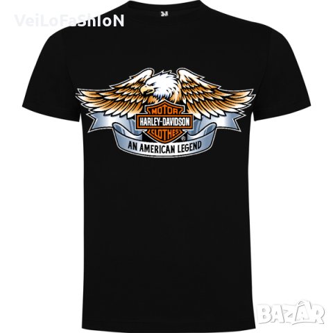 Нова мъжка тениска Харли Дейвидсън с Орел (Harley Davidson)