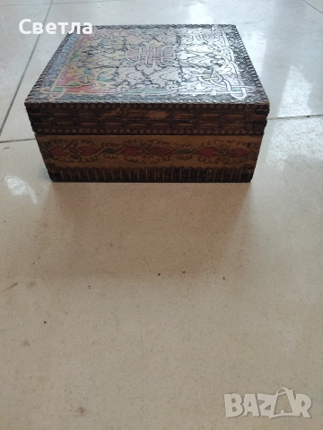Дървена кутия , снимка 4 - Други ценни предмети - 53241090