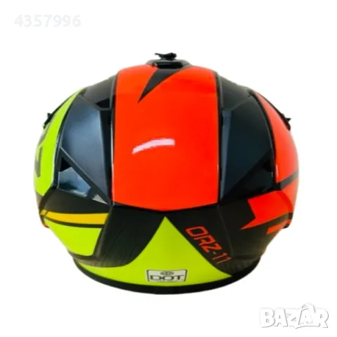Кросова каска, За мотор, Велосипед, S, M и L размер, Черно с оранжево, снимка 5 - Аксесоари и консумативи - 49313289