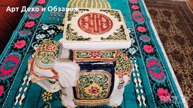 Керамично слонче, снимка 5 - Декорация за дома - 53617607