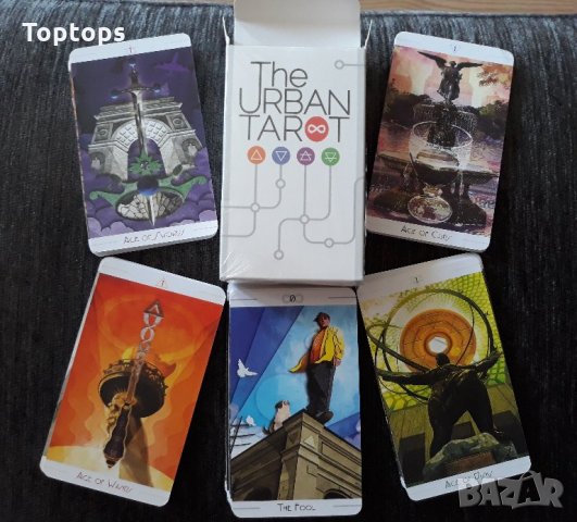 78 съвременни таро карти: Urban Tarot & Pagan Tarot & Spacious Tarot, снимка 4 - Други игри - 33814085