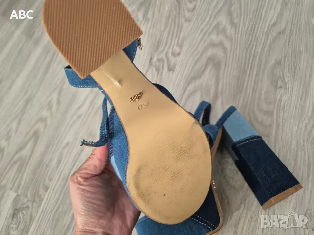 дамски дънкови сандали, снимка 2 - Сандали - 50363583