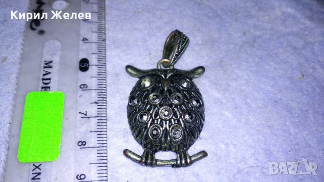 СРЕБРИСТО БУХАЛЧЕ ФИГУРАЛЕН ФЕШЪН АРТ МЕДАЛЬОН с ФАСЕТИРАНИ КРИСТАЛЧЕТА 34578, снимка 5 - Колиета, медальони, синджири - 39067880