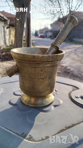 Голямо бронзово хаванче , снимка 3 - Антикварни и старинни предмети - 53684364