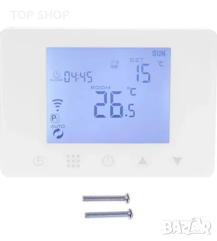 Интелигентен цифров програмируем WiFi термостат за газов/воден котел Работи с Alexa и Google, снимка 7 - Друга електроника - 48926912