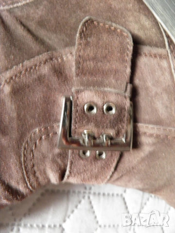 Оригинални мъжки ботуши от естествен кафяв велур, снимка 7 - Мъжки ботуши - 53248379
