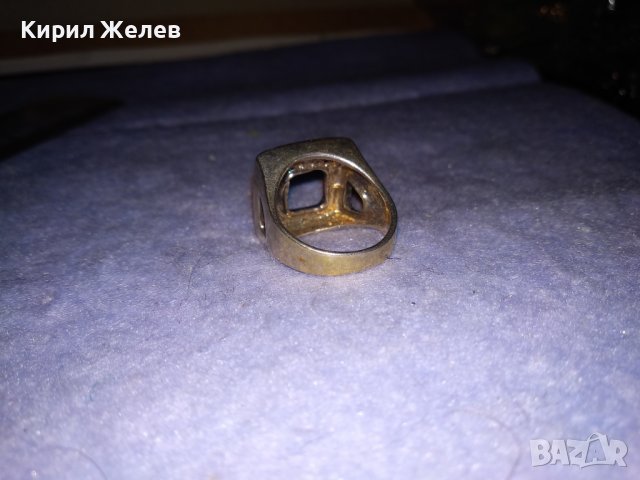 СРЕБЪРЕН ВИНТИДЖ ПРЪСТЕН СРЕБРО 925 РЪЧНА МАЙСТОРСКА АЖУРНА АРТ ИЗРАБОТКА 33153, снимка 11 - Пръстени - 39547601