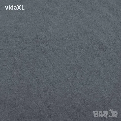 vidaXL Трапезни столове, 2 бр, тъмносиви, кадифе, снимка 8 - Столове - 56147576