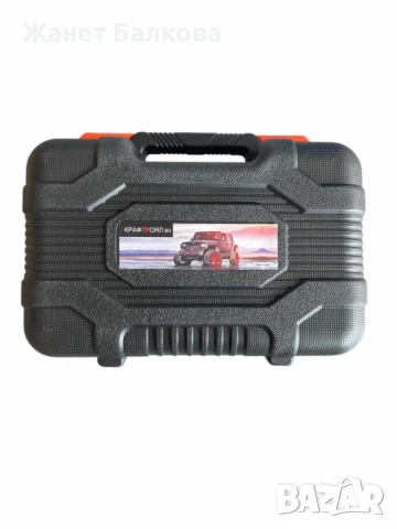 Комплект “Пътна помощ” – компресор за гуми с маркуч за въздух и инструменти 2ц. 12V, снимка 2 - Куфари с инструменти - 51399122