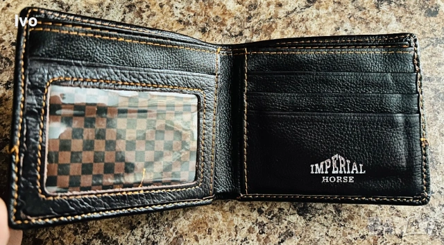 Портфейл от естествена кожа, снимка 2 - Портфейли, портмонета - 53508237