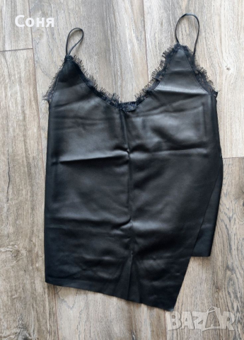 Разпродажба-Нов красив кожен топ