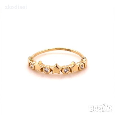 Златен дамски пръстен 1,66гр. размер:56 14кр. проба:585 модел:17790-6, снимка 1 - Пръстени - 41486031
