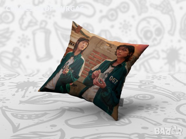 Декоративна възглавница SQUID GAME, снимка 9 - Възглавници - 34738907