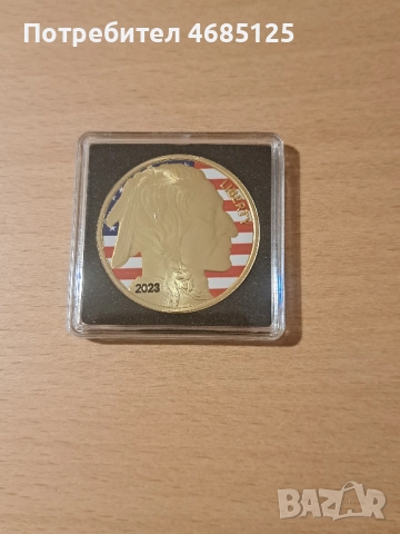 Красива сребърна монета със златна апликация, 100 бр. за цял свят, снимка 2 - Нумизматика и бонистика - 52909949