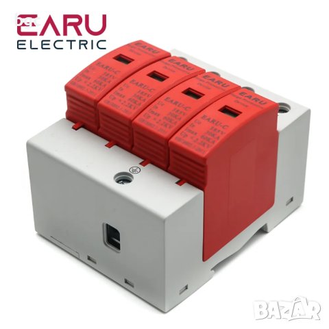 НОВ Трифазен катоден отводител 3P+N 30-60Ka 385v AC Катоден Арестор Заземител Мълниеотводител , снимка 4 - Друга електроника - 42740895