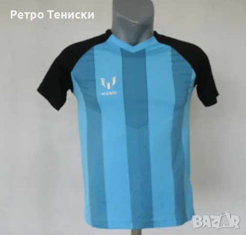 Тениска • Children #10 • adidas • синьо • размер M • Деца
