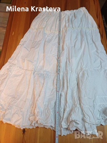 Бяла подплата за пола/рокля, снимка 2 - Поли - 53685301