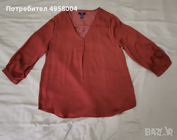 Дамска блуза GAP, цвят теракота/ръжда, размер M