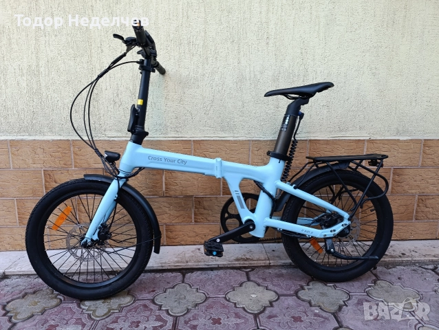 Електрически сгъваем велосипед 20 цола , снимка 2 - Велосипеди - 52906334