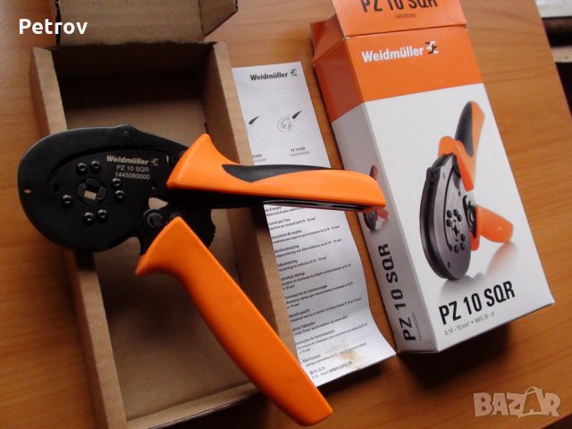 WEIDMÜLLER PZ 10 SQR - ТОП-PROFI Кримпклещи 0,14-10mm² SUPER CRIMP !! ЧИСТО НОВИ !! Made in Germany , снимка 3 - Клещи - 35709959
