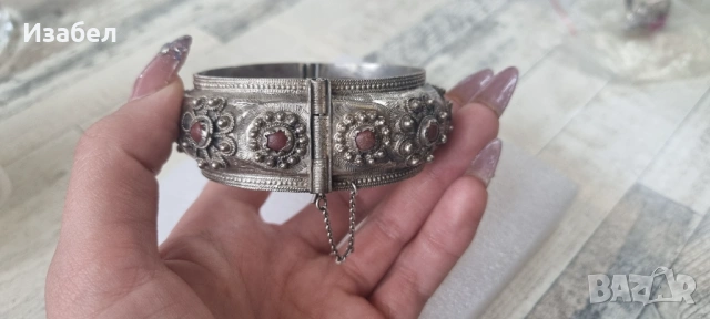 Страринна сребърна гривна, снимка 3 - Гривни - 53365763