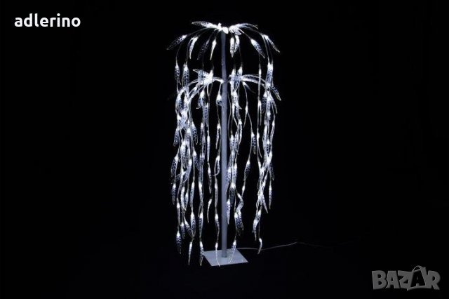 Декоративно светещо дърво Върба, 140 лед диода, 85 см, бяла светлина, снимка 4 - Декорация за дома - 34161635