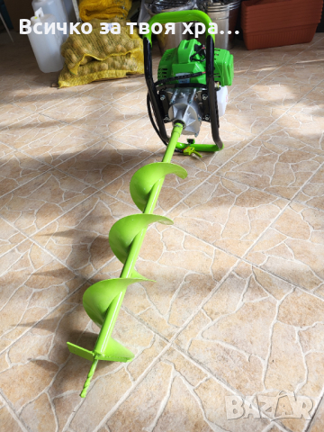 Бензинов свредел 68cc + Свредло ф200мм, снимка 2 - Градинска техника - 44567657