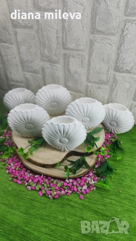 Вазички Маргаритки от гипсокерамика!!, снимка 8 - Декорация за дома - 51158796