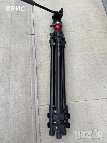 Трипод, Статив Manfrotto 755B/0E31 MDEVE Tripod+700RC2 Composite Head, снимка 8 - Чанти, стативи, аксесоари - 51000582