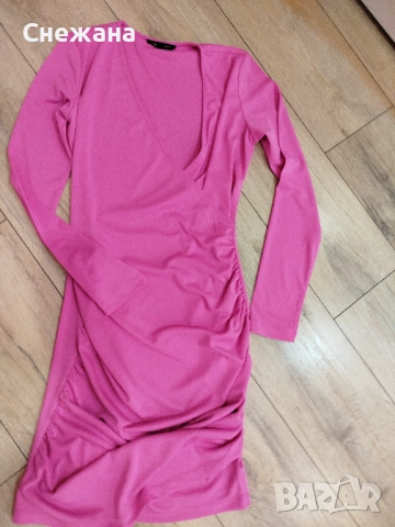 Дамска рокля циклама 