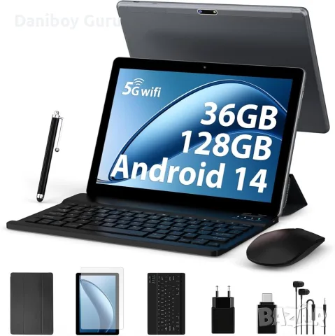 Foruser 10 IPS дисплей, таблет с Android 14, MTK 2.0 GHz, 5G Wi-Fi, 36 GB