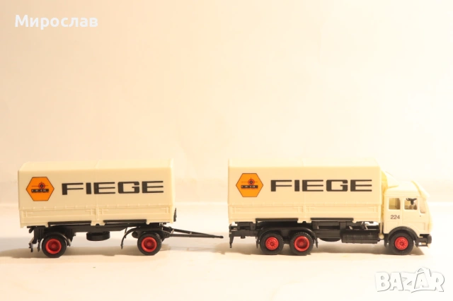 HERPA H0 1/87 MERCEDES BENZ TIR КОЛИЧКА КАМИОН МОДЕЛ, снимка 5 - Колекции - 53757533
