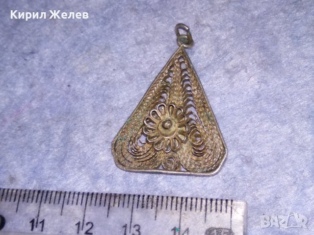 19век ФИЛИГРАНЕН СРЕБЪРЕН НАКИТ МЕДАЛЬОН ВИСОКА ПРОБА СРЕБРО ИЗЦЯЛО РЪЧНА МАЙСТОРСКА ИЗРАБОТКА 18042, снимка 12 - Антикварни и старинни предмети - 40940360