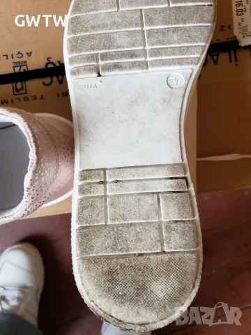 Розови кецове от естествена кожа, снимка 8 - Кецове - 49801376