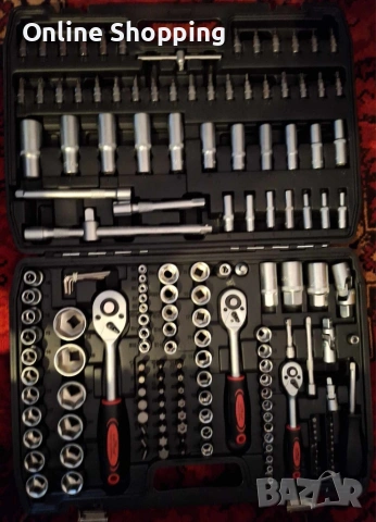 Куфар с инструменти Гедоре 172 части с 3 броя тресчотки, снимка 7 - Гедорета - 53405061