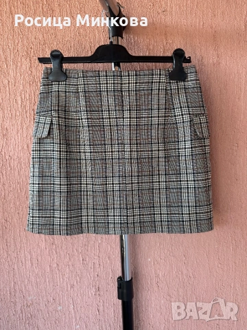 Карирана пола Sinsay - НОВА, снимка 3 - Поли - 53857974