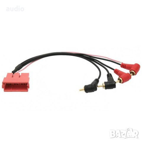 Автомобилна букса ISO преход Audi – 4 RCA/M, снимка 1