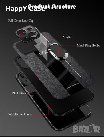 Xiaomi Redmi Note 12 Pro 5G / 12 Pro+ 5G / PORSCHE Кожен кейс с пръстен, снимка 8 - Калъфи, кейсове - 40339247