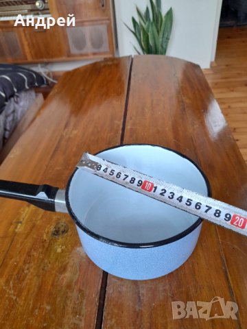 Стара емайлирана касерола,тиган #4, снимка 3 - Други ценни предмети - 38683723