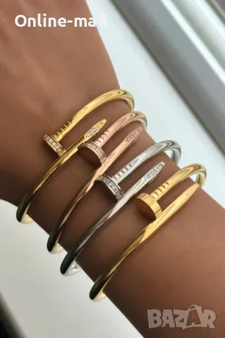 Луксозна дамска гривна Пирон с красиви и нежни камъни