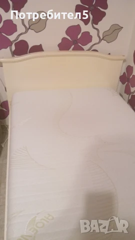 Единично бяло легло, снимка 4 - Спални и легла - 50803459