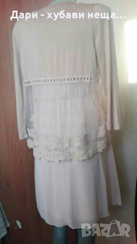 Нежна рокля на Vila, в розово🍀❤M,M/L❤🍀арт.4082, снимка 8 - Рокли - 36184138