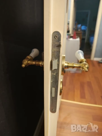 Масивни месингови дръжки за врати , снимка 3 - Интериорни врати - 51379153