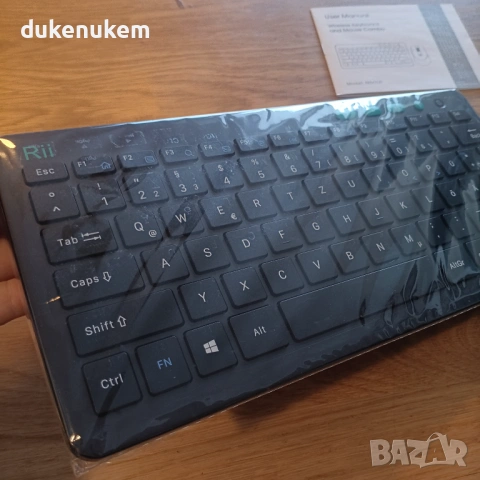 Безжичен комплект клавиатура и мишка 2.4G – ултратънък дизайн, QWERTZ (DE), снимка 9 - Клавиатури и мишки - 53372564